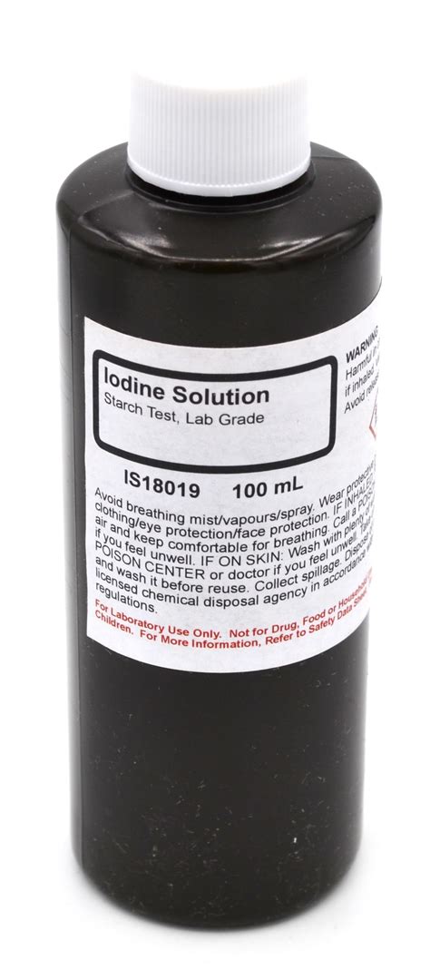 Laboratory Grade Iodine Solution 100ml The Curated Chemical