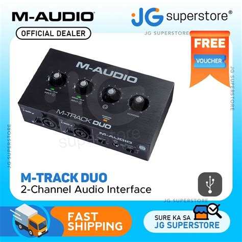 M Audio M Track Duo 2 Channel Usb Audio Interface With Dual Combo Input