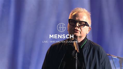 Herbert Grönemeyer Mensch Live Wir halten zusammen ARD Benefiztag