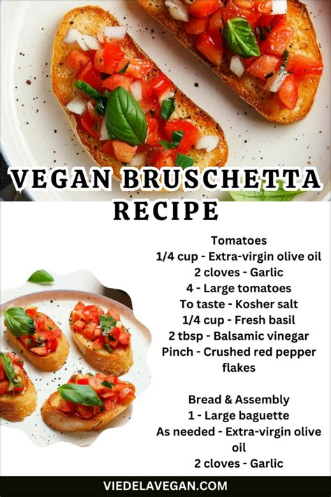 Delicious Vegan Bruschetta Recipe Ideal For Any Occasion