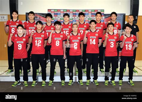 Tokyo, Japan. 7th Sep, 2017. Japan team group line-up (JPN) Volleyball ...