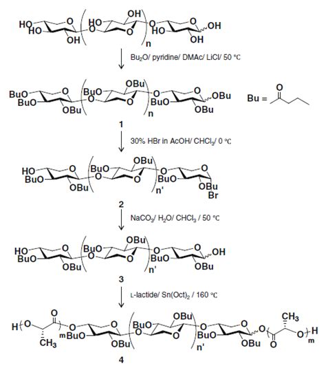 Méthodologie en 4 étapes pour la synthèse de copolymères triblocs