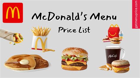 Mcdonald S Menu Price List Canada Updated June