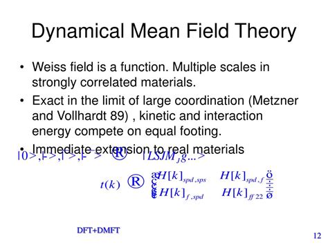 PPT Introduction To Dynamical Mean Field Theory DMFT And Its