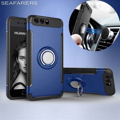 Case For Huawei P10 Capa Coque Car Holder Magnetic Suction Ring Bracket