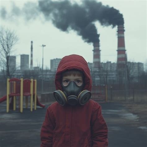 child wearing mask image child mask pollution