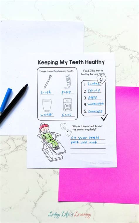 Healthy Teeth Worksheets: Making Dental Health Fun for Kids