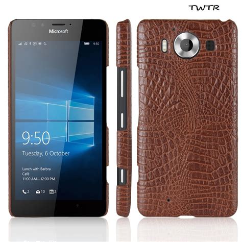 Funda De Cuero Para El Microsoft Lumia 950 Dual RM 1118 RM 1104