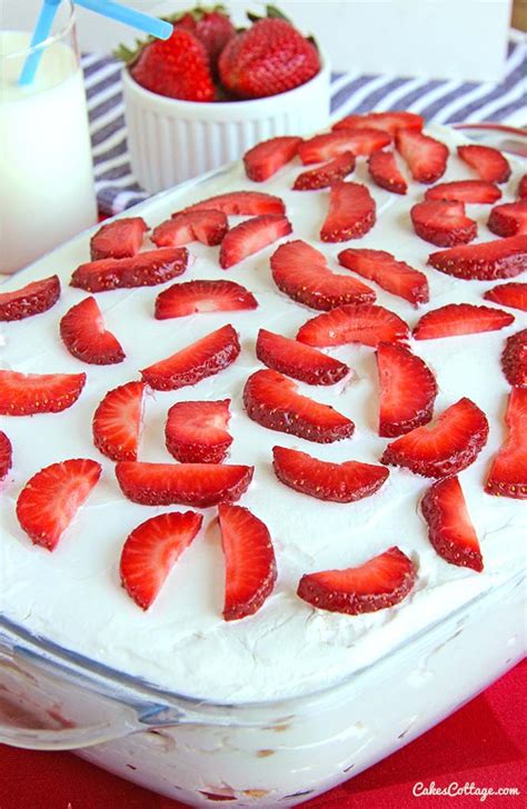 No Bake Strawberry Icebox Cake Cakescottage