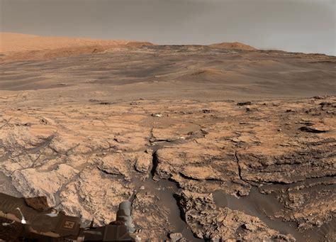 Mars Curiosity Rover Crater