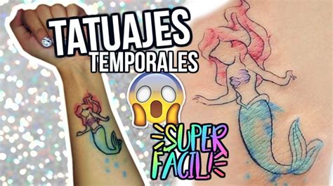 Tatuajes Temporales Caseros COMO HACER TATUAJES TEMPORALES EN 5