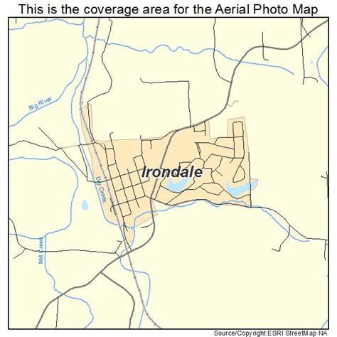 Aerial Photography Map Of Irondale Mo Missouri