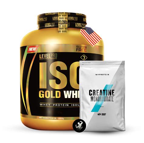 Ripley PACK ISO GOLD WHEY 6 6 LB VANILLA CREATINA MYPROTEIN 250 GR