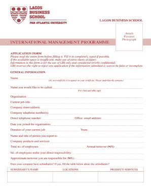 Fillable Online Lbs Edu IMP Form A4 Lbs Edu Fax Email Print PdfFiller