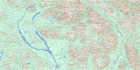 Printable Topographic Map Of Frances Lake 105h Nt Images And Photos