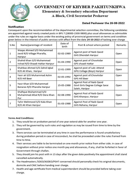 Government Of Khyber Pakhtunkhwa Pdf Khyber Pakhtunkhwa Government