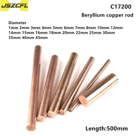 C Copper Beryllium Alloy Bar Cylinder Diameter Mm Mm High