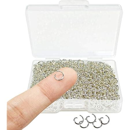 Amazon BEADNOVA 4mm Silver Jump Rings For Jewelry Making Open Jump