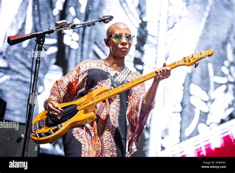 ITALY, LUCCA 2015: Gail Ann Dorsey, touring bassist for Lenny Kravitz ...