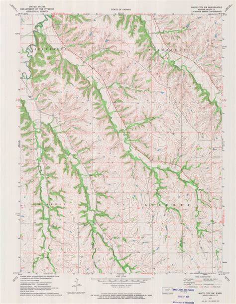 White City NW, KS (1971, 24000-Scale) Map by United States Geological Survey | Avenza Maps