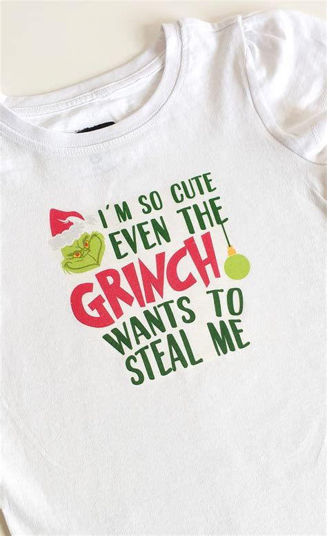 DIY Grinch Shirt – A Grinch Craft Using A Cricut Machine