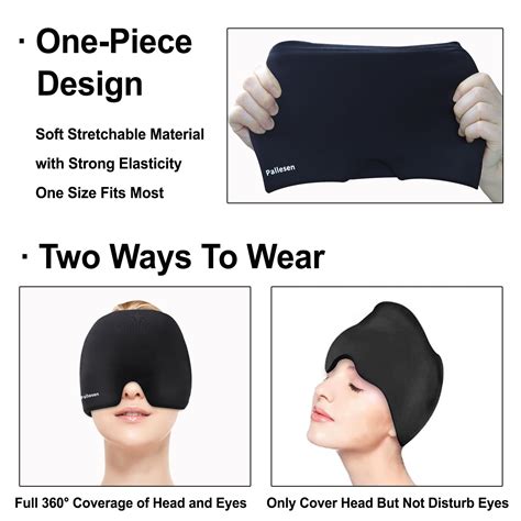 Snapklik Migraine Relief Cap Soothing Headache Ice Pack Cooling Gel Hat Cold And Hot