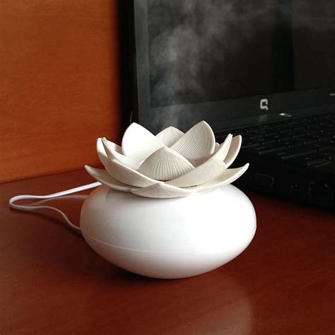 Yjy Aromatherapy Essential Oil Diffuser Lotus Flower Usb Mini Portable