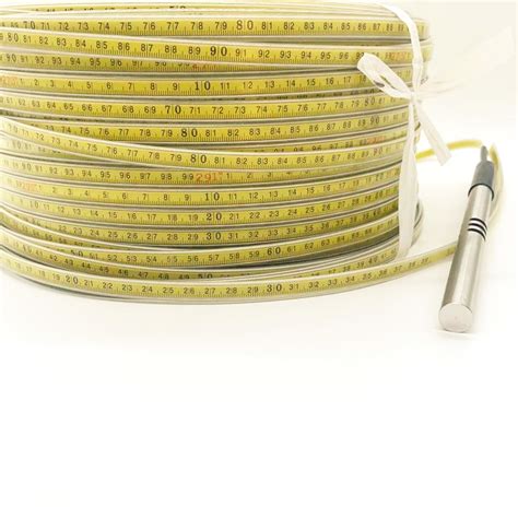 M Steel Ruler Cable Well Depth Measurement Cable Ruler With Probe