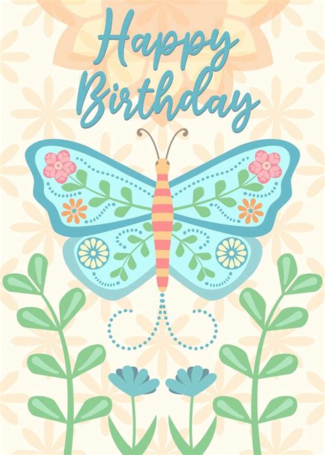 Butterfly Birthday Card | Skillshare Student Project