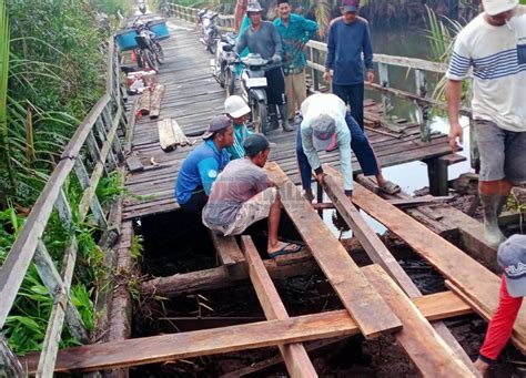 Jembatan Desa Telaga Arum KKU Puluhan Tahun Tak Tersentuh Pembangunan