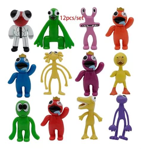 12pcs Roblox Rainbow Friends Acción Figura Modelo Juguete Cuotas sin