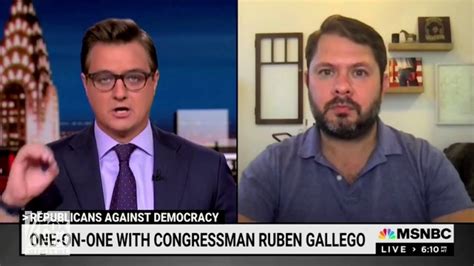 Chris Hayes And Rep Gallego Discuss Bidens Rhetoric Toward