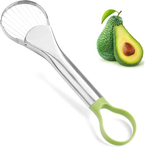 Ruiengcomm Avocado Separator Stainless Steel Avocado Slicer Avocado