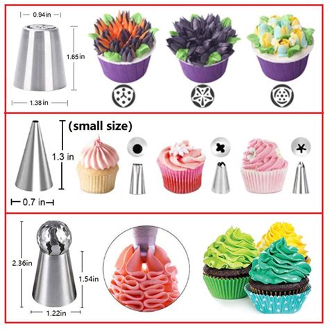 ANSLYQA 116 Pcs Russian Piping Tips Set With 30 Numbered Russian Tips