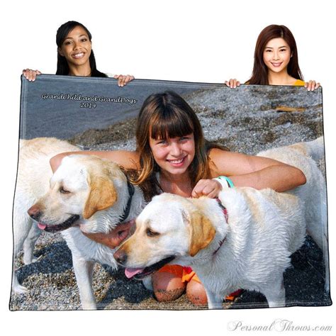 Polar Fleece Personalized Photo Blanket - 50x60 | PersonalThrows.com