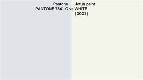 Pantone 7541 C Vs Jotun Paint WHITE 0001 Side By Side Comparison