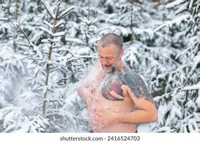 Naked Man Snow Images Stock Photos And Vectors Shutterstock