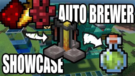 Minecraft Automatic Potion Brewer Bedrock Youtube