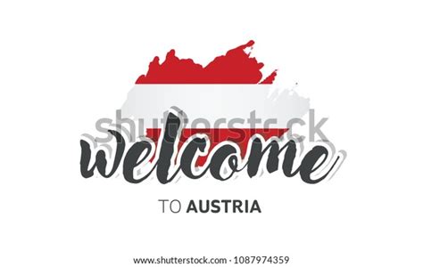 Welcome Canada Flag Sign Logo Icon Stock Vector Royalty Free