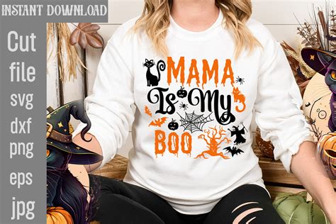 Mama Is My Boo Svg Cut File Graphic By Simacrafts · Creative Fabrica