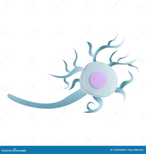 Neuron Icon Trendy Modern Flat Linear Vector Neuron Icon On White