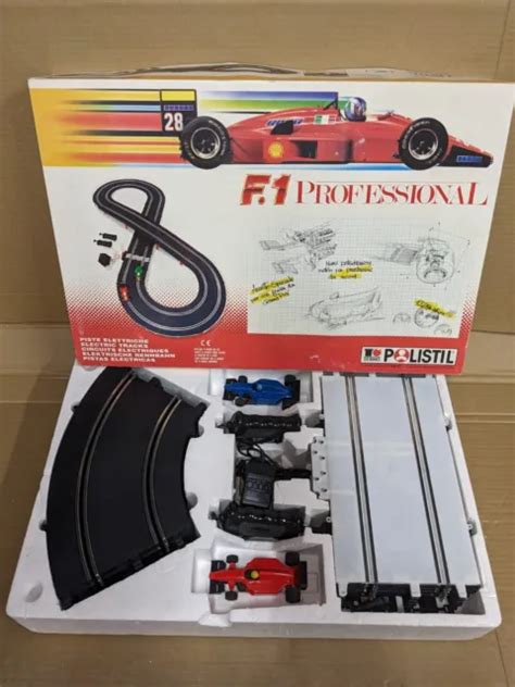 VINTAGE POLISTIL SLOT Car Racing Professional F1 Set 1980er Jahre