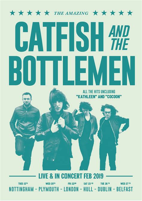 Catfish and the Bottlemen - Retro Inspired 2019 Tour Poster | Indie movie posters, Catfish & the ...