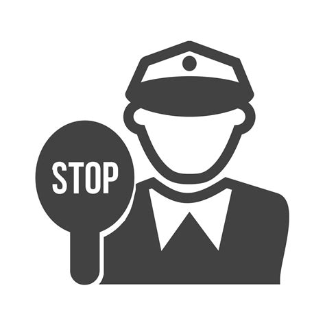 Traffic Police Glyph Black Icon 8312635 Vector Art at Vecteezy