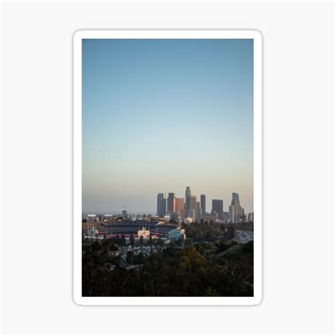 "Los Angeles Skyline" Sticker by jiyaoli | Redbubble