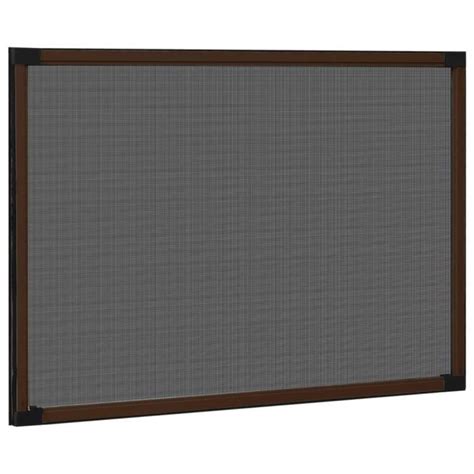 Moustiquaire extensible pour fenêtres Marron 75 143 x50 cm LY7735