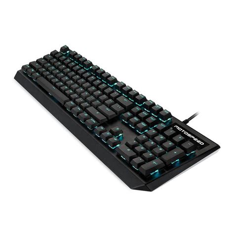 Teclado Mecanico Motospeed Ck Preto Switch Brown Led Azul