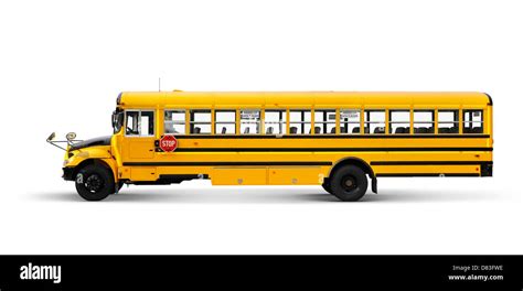 School Bus White Background