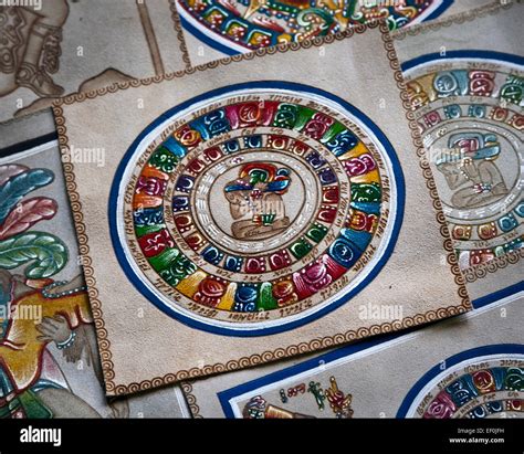 Mayan Calendar in Mexico Stock Photo - Alamy