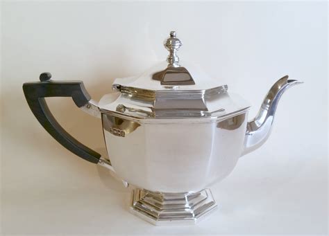 Edwardian Silver Teapot £sold Henry Willis Antique Silver Dealer